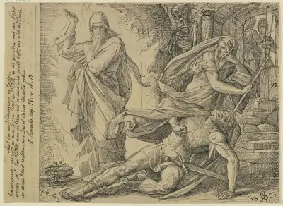 Saul u věštkyně v Endoru, Julius Schnorr von Carolsfeld