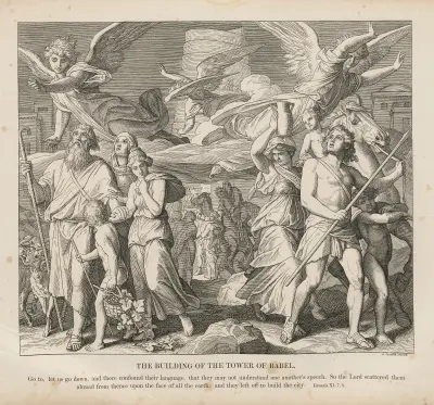 Babels torn av Julius Schnorr von Carolsfeld