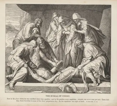 Kristi begravning av Julius Schnorr von Carolsfeld