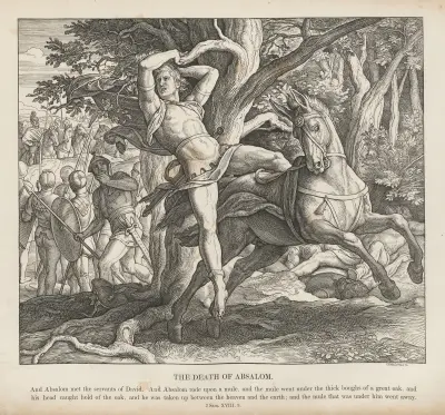 Absaloms död av Julius Schnorr von Carolsfeld