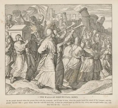 Jerikos murar faller av Julius Schnorr von Carolsfeld