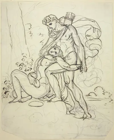 Apollo mit dem sterbenden Hyakinthos av Peter von Cornelius