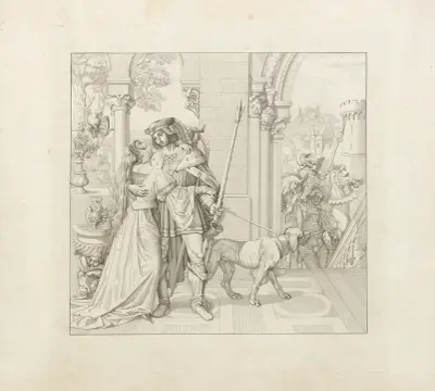 Aventiure von den Nibelungen – Title page av Peter von Cornelius