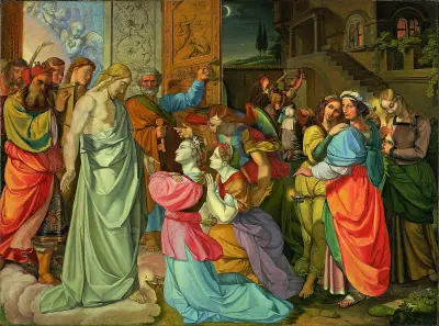 Liknelsen om de visa och de oförståndiga jungfrurna (ofullbordad) av Peter von Cornelius