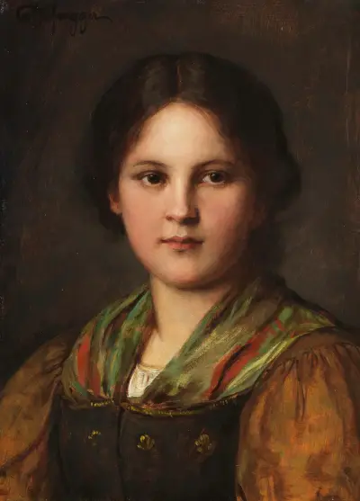 Bondens dirndl av Franz von Defregger