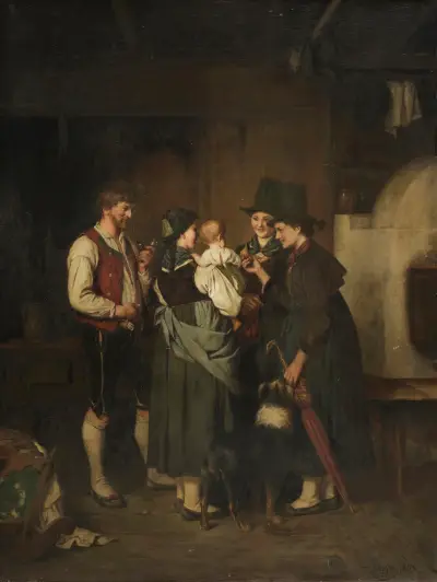 Besuch der Tanten av Franz von Defregger