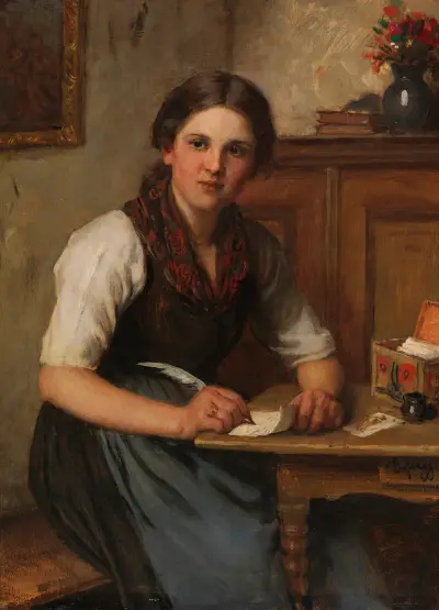 Dirndl, 1900 av Franz von Defregger