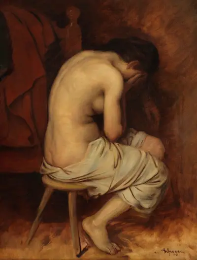 Halbakt av Franz von Defregger