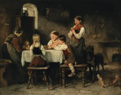 The Grace (study) av Franz von Defregger