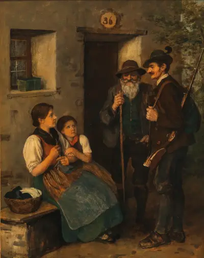 Jägarens avsked av Franz von Defregger