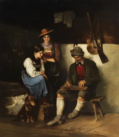 The Zitherplayer av Franz von Defregger
