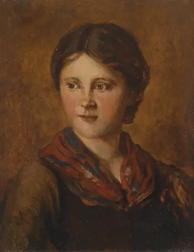 Tiroler Dirndl av Franz von Defregger
