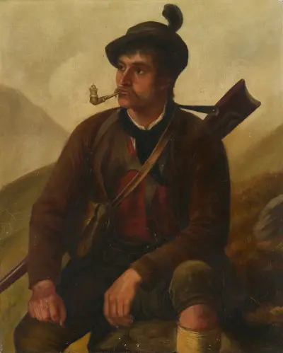 Tyrolean Hunter av Franz von Defregger