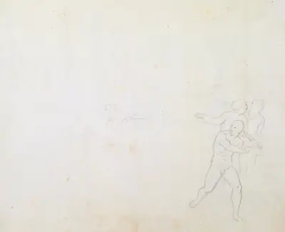 Die drei Heiden des Recto als Aktfiguren av Joseph von Führich
