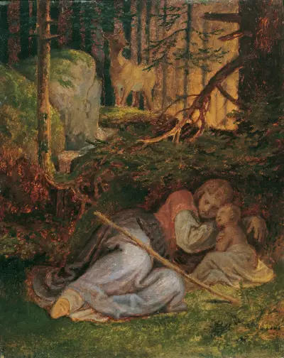 Genovevas vila i skogen av Joseph von Führich