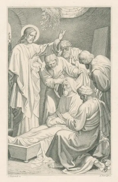Kristus botar de sjuka av Joseph von Führich