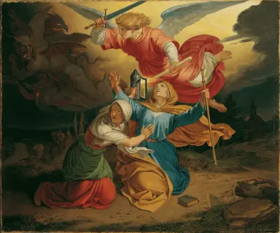 Den heliga Gudulas frestelse av Joseph von Führich