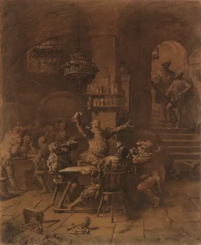 Auerbachs Keller av Eduard von Grützner