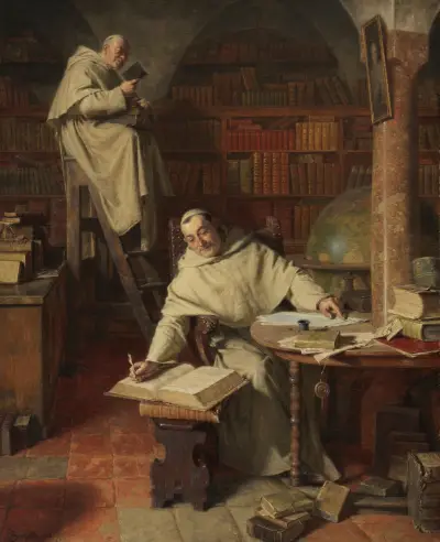 Klosterbibliothek av Eduard von Grützner