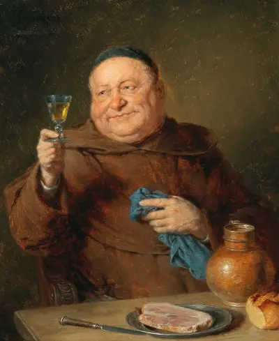 Das Mahl des Mönchs von Eduard von Grützner