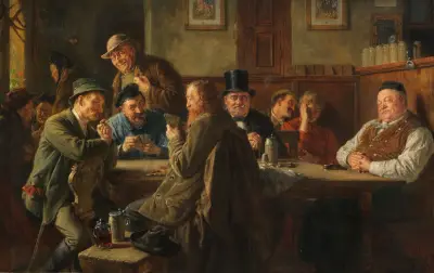 Vorstadtkneipe von Eduard von Grützner