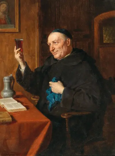 Weinprobe, 1917 von Eduard von Grützner