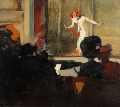 Music-Hall Scene av Gösta Von Hennigs