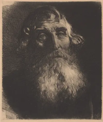 Old Man av Sir Hubert von Herkomer
