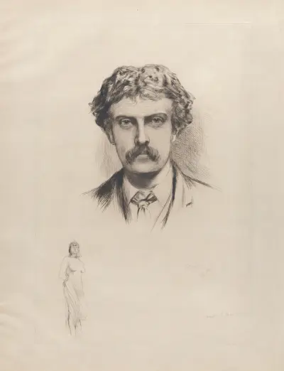 Portrait of Cecil Lawson av Sir Hubert von Herkomer
