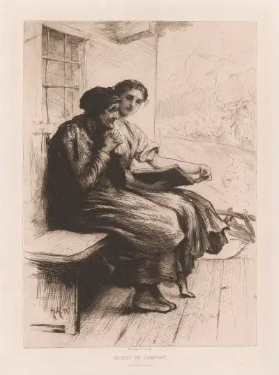 Words of Comfort av Sir Hubert von Herkomer