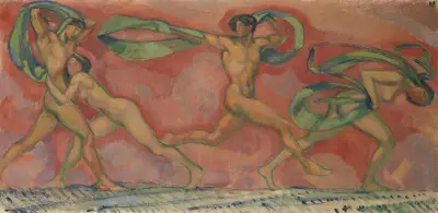 Tanzfries av Ludwig von Hofmann