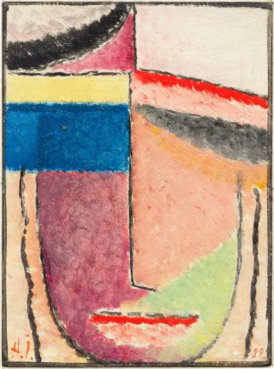 Abstrakter Kopf, 1929 av Alexej von Jawlensky