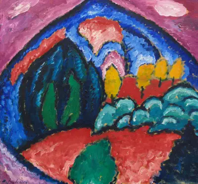 Berge in Oberstdorf av Alexej von Jawlensky