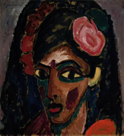 Egyptian Girl av Alexej von Jawlensky