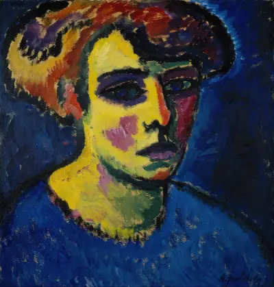 Frauenkopf (Head of a Woman) av Alexej von Jawlensky