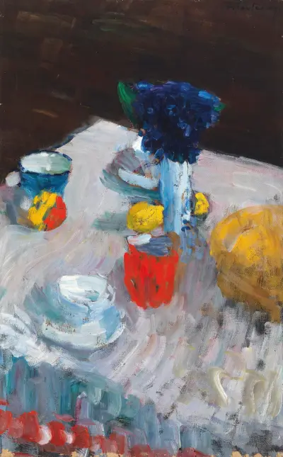 Gedeckter Tisch (laid table) av Alexej von Jawlensky