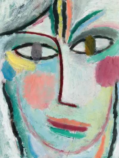 Head Of A Woman, Femina av Alexej von Jawlensky