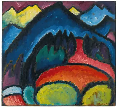 Oberstdorf (Mountains) av Alexej von Jawlensky