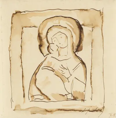 Ohne Titel (Ikone), 1929 av Alexej von Jawlensky