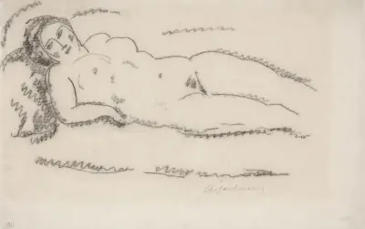 Reclining nude av Alexej von Jawlensky