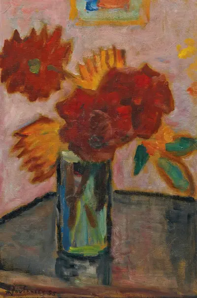 Stillleben (Still Life With Flowers), 1933 av Alexej von Jawlensky