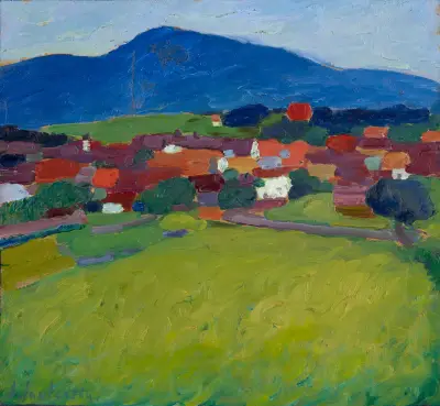 The Village Of Murnau av Alexej von Jawlensky