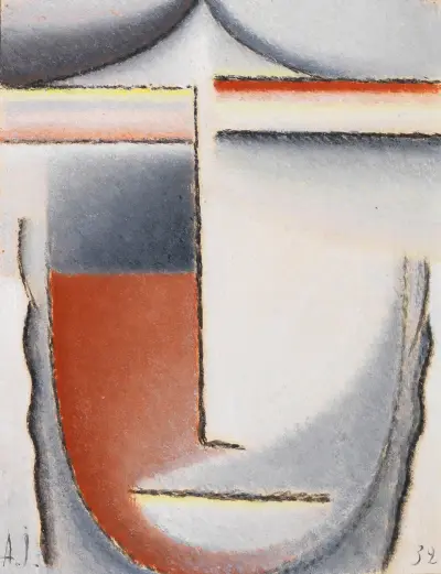 Winterstimmung (Abstrakter Kopf) av Alexej von Jawlensky