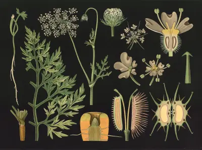 Carrot (Daucus carota) av Gottlieb von Koch