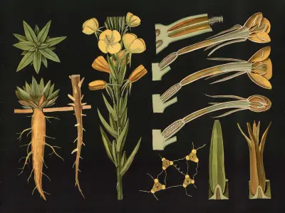 Vanlig nattljus (Oenothera biennis) av Gottlieb von Koch
