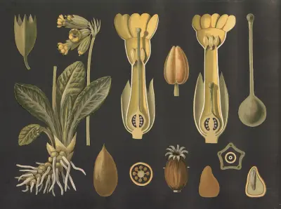 Majviva (Primula veris) av Gottlieb von Koch
