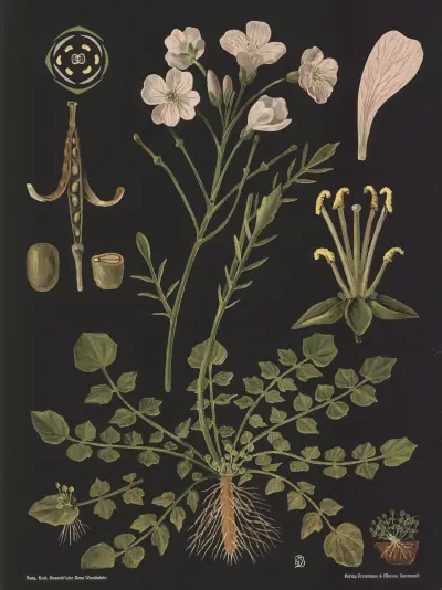 Cuckoo Flower (Cardamine pratensis) av Gottlieb von Koch