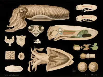 Bläckfisk (Sepia officinalis) av Gottlieb von Koch