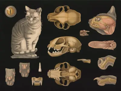 Domácí kočka (Felis domestica), Gottlieb von Koch