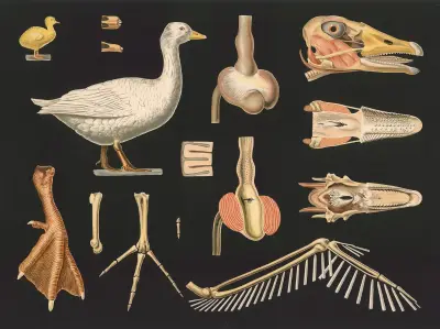 Tamgås (Anser cinereus) av Gottlieb von Koch